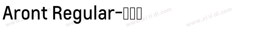 Aront Regular字体转换